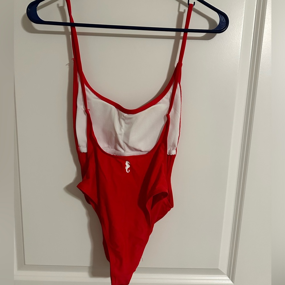 Red One Piece Swimsuit